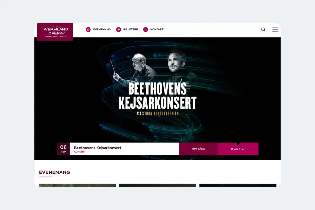 Skärmdump på wermlandoperas hemsida