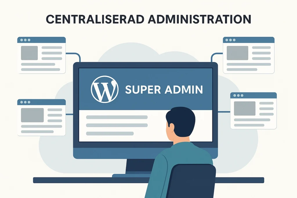 WordPress multisite - centralicerad administration