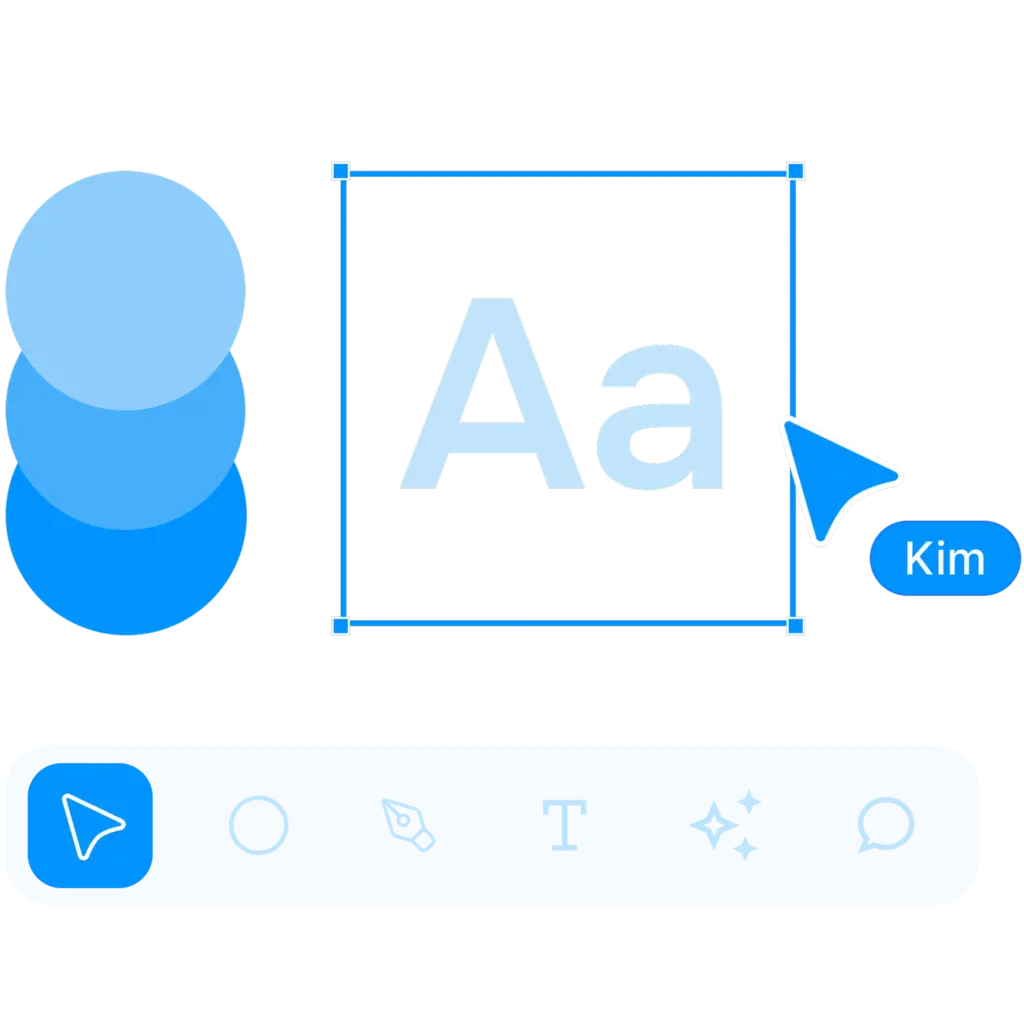 Grafik med element från ett designprogram.
